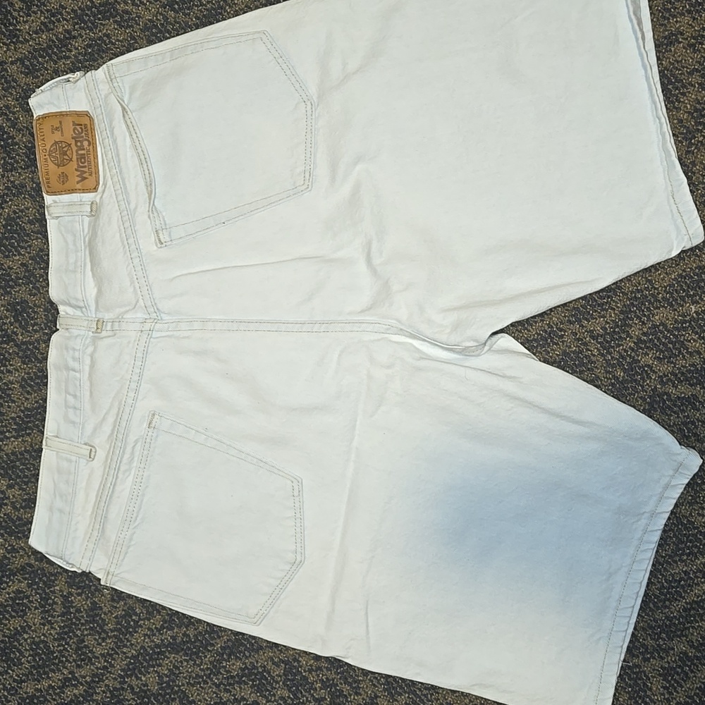 Vintage Wrangler Baggy 90s Light Wash Denim Shorts Jorts Size 38